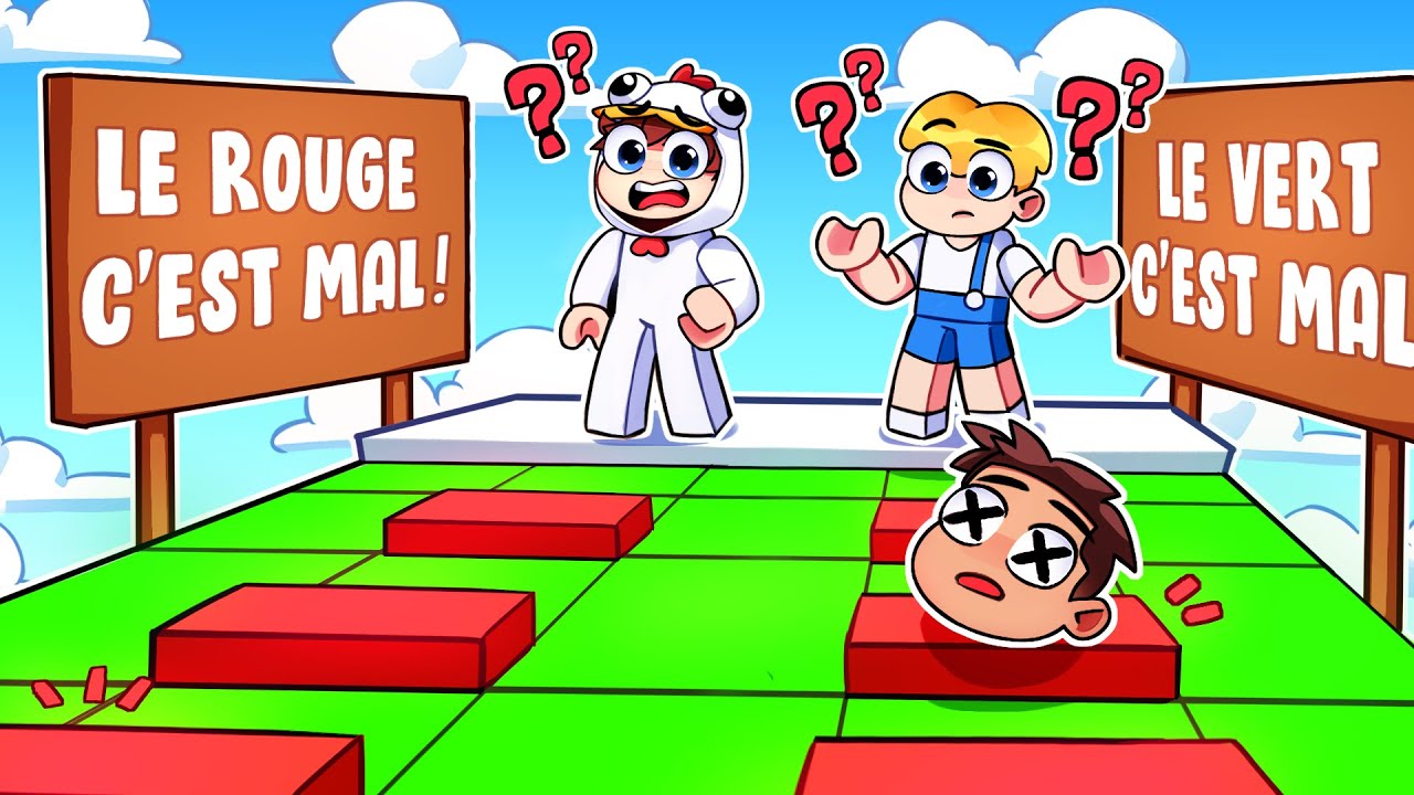 Roblox Obby MAIS ne TOUCHE PAS la COULEUR sur Roblox ! (TROLL)