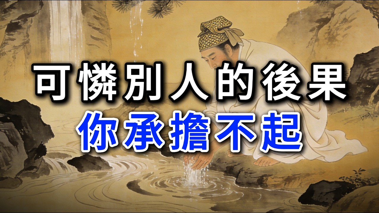 為什麼千萬不要去可憐任何人？因為這背後的因果，你承擔不起。#強者思維 #情緒管理 #人際關係 #處世智慧 #沉默 #謀略