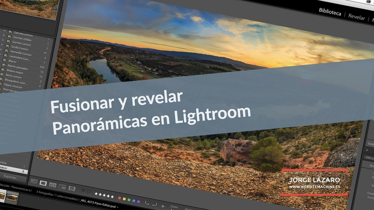 Cómo fusionar y revelar PANORÁMICAS en Lightroom 👌