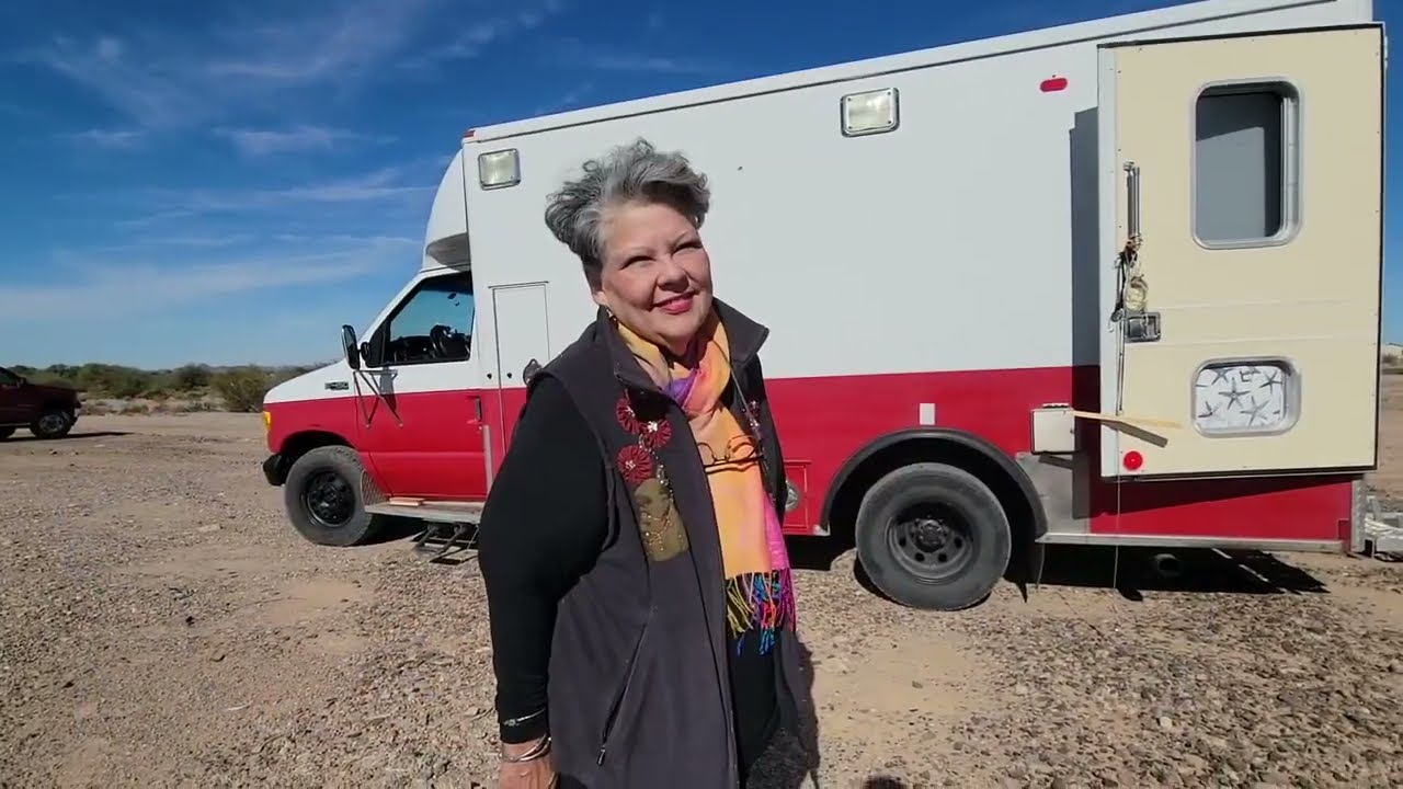 Truck Tour Solo Woman Living in a Ambulance!