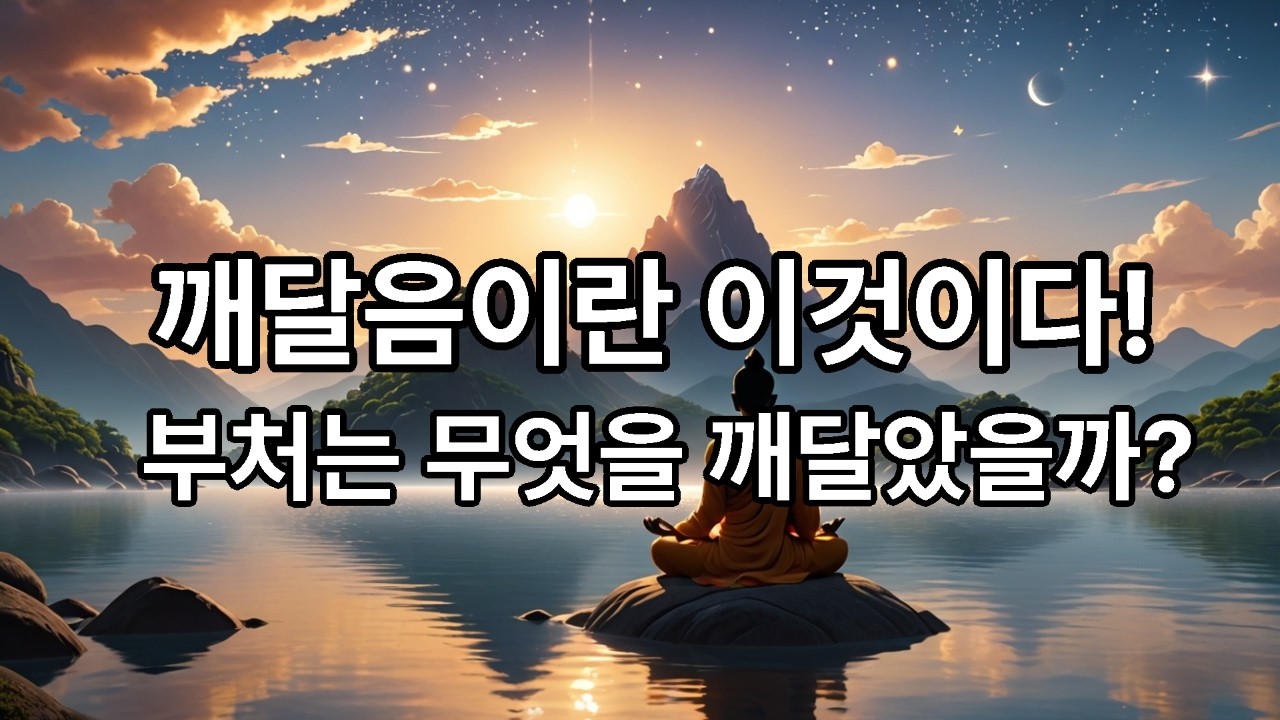깨달음이란 이것이다! 부처는 무엇을 깨달았을까? This is enlightenment! What did Buddha realize? #부처 #깨달음 #초기불교 #대승불교 #선불교