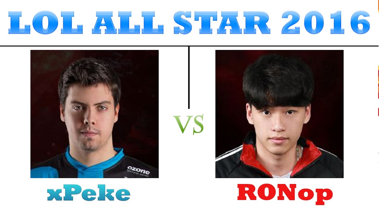 Solo 1v1 | xPeke vs RONop | AllStar Barcelona 2016 - Day 3
