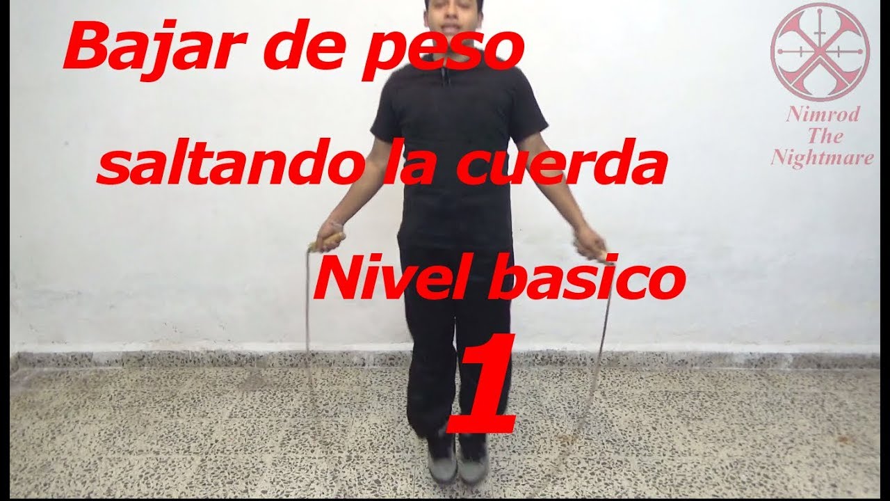 Ejercicio para bajar de peso y mucho mas saltando la cuerda o comba parte 1