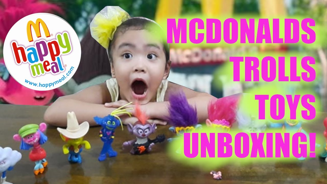 McDonalds Trolls World Tour Unboxing with Riki! Trolls Playtime with Branch and Poppy! [RRV #58]