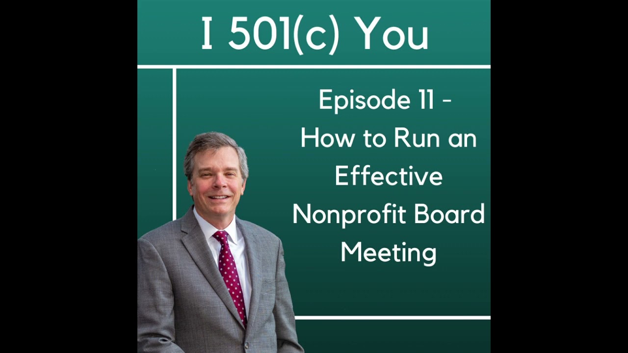 How to Run an Effective Nonprofit Board Meeting