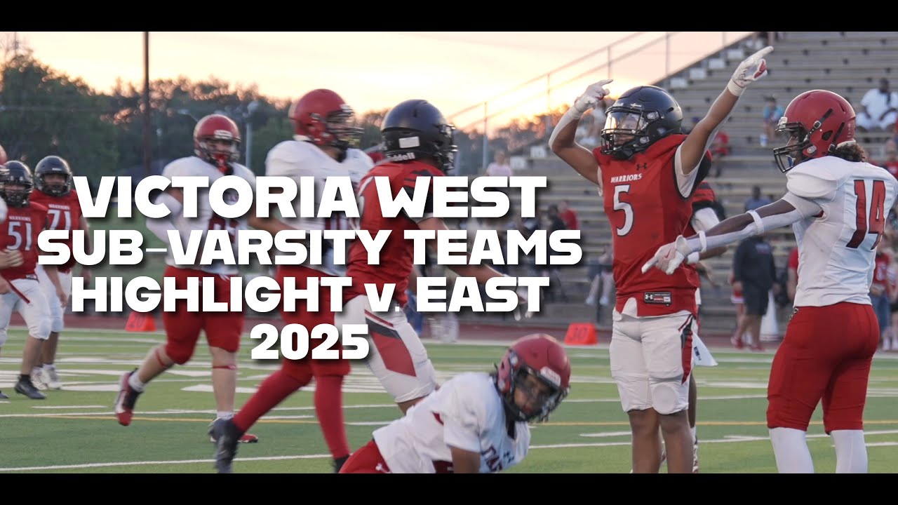 Victoria West: Sub-Varsity Freshman + JV Teams Highlight vs. Victoria East 2025 | HS Football