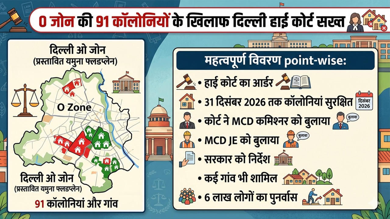 Delhi Unauthorised colonies🔥Delhi High Court order🔥O-Zone Colonies🔥91 Unauthorised colonies🔥MCD, DDA