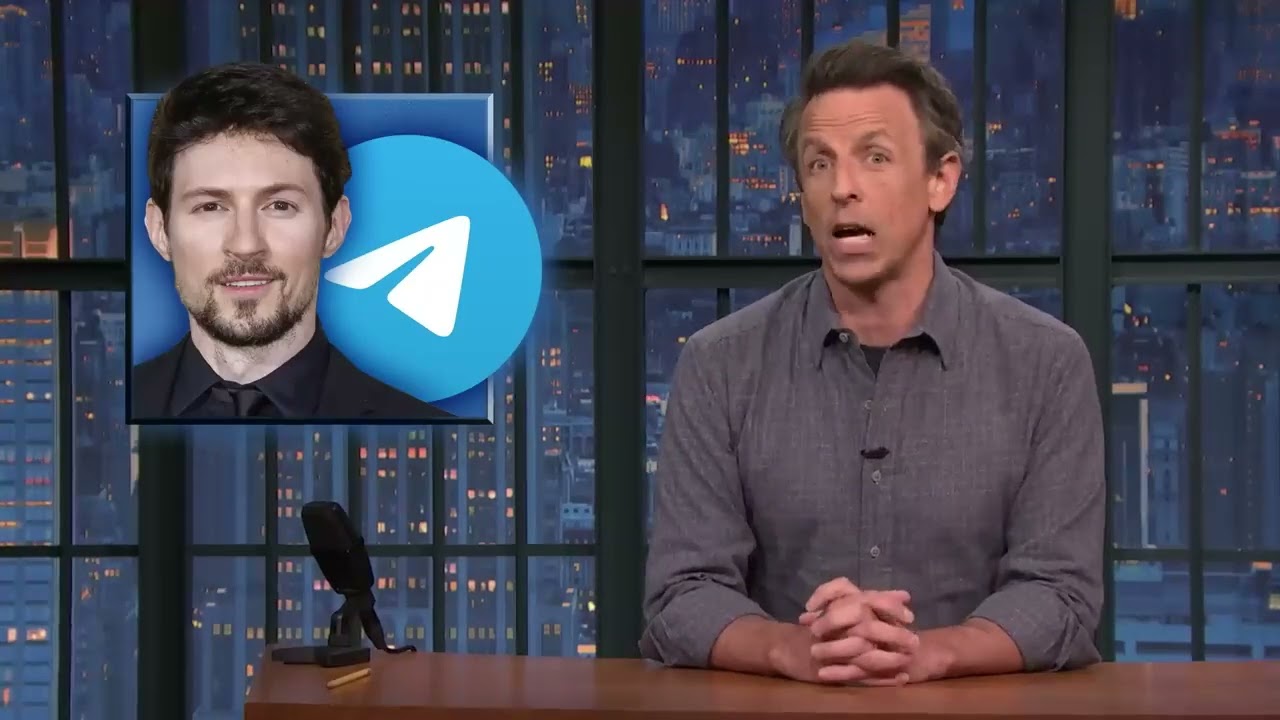 Seth Meyers On The CEO of the messaging app Telegram Said more than 100 children conceived