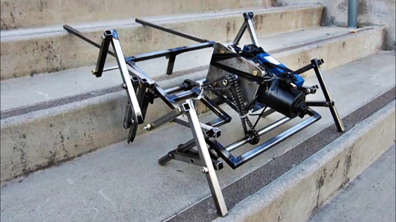 Build Stair Climbing Machine/Robot with Linkage Mechanisms - Mechanical Engineering