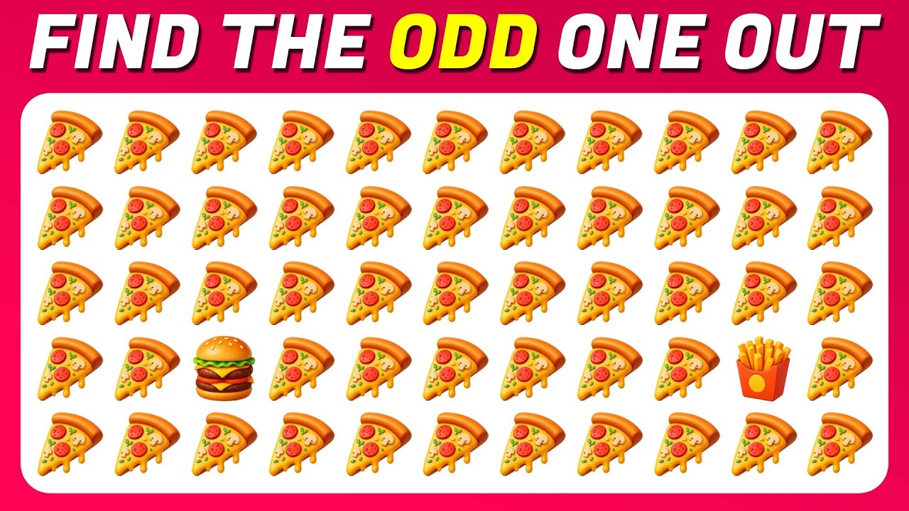 Find the ODD One Out | Junk Food Edition… | 50 Quick Quiz Easy → Impossible