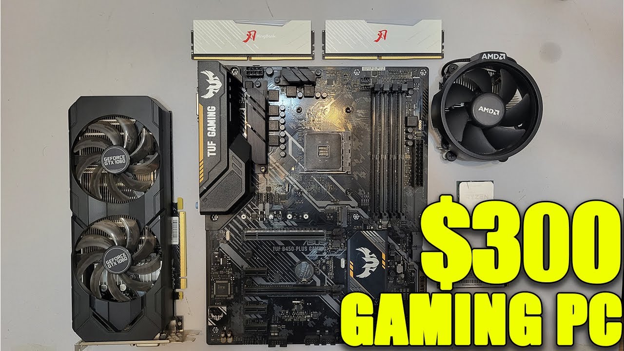 Ryzen 5 3600 + GTX 1060 6GB | $300 Budget Gaming PC Build | 4K