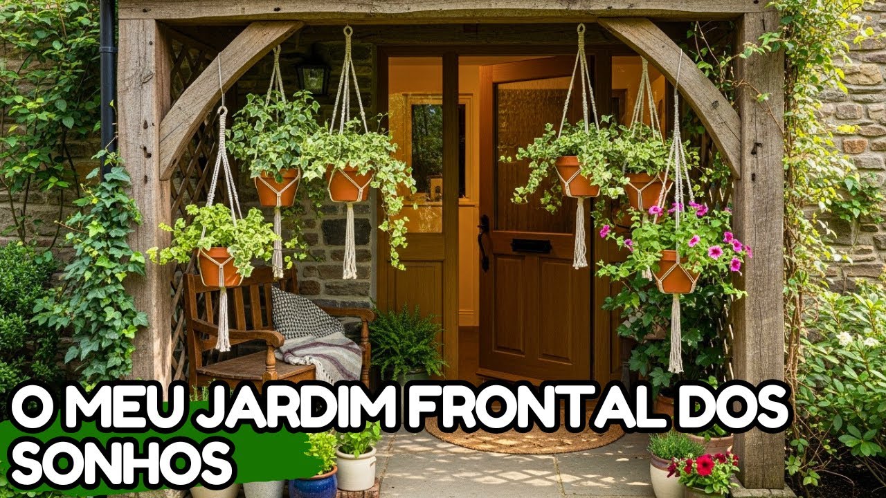 O Jardim Frontal dos Sonhos: beleza simples e natural para sua ch&aacute;cara