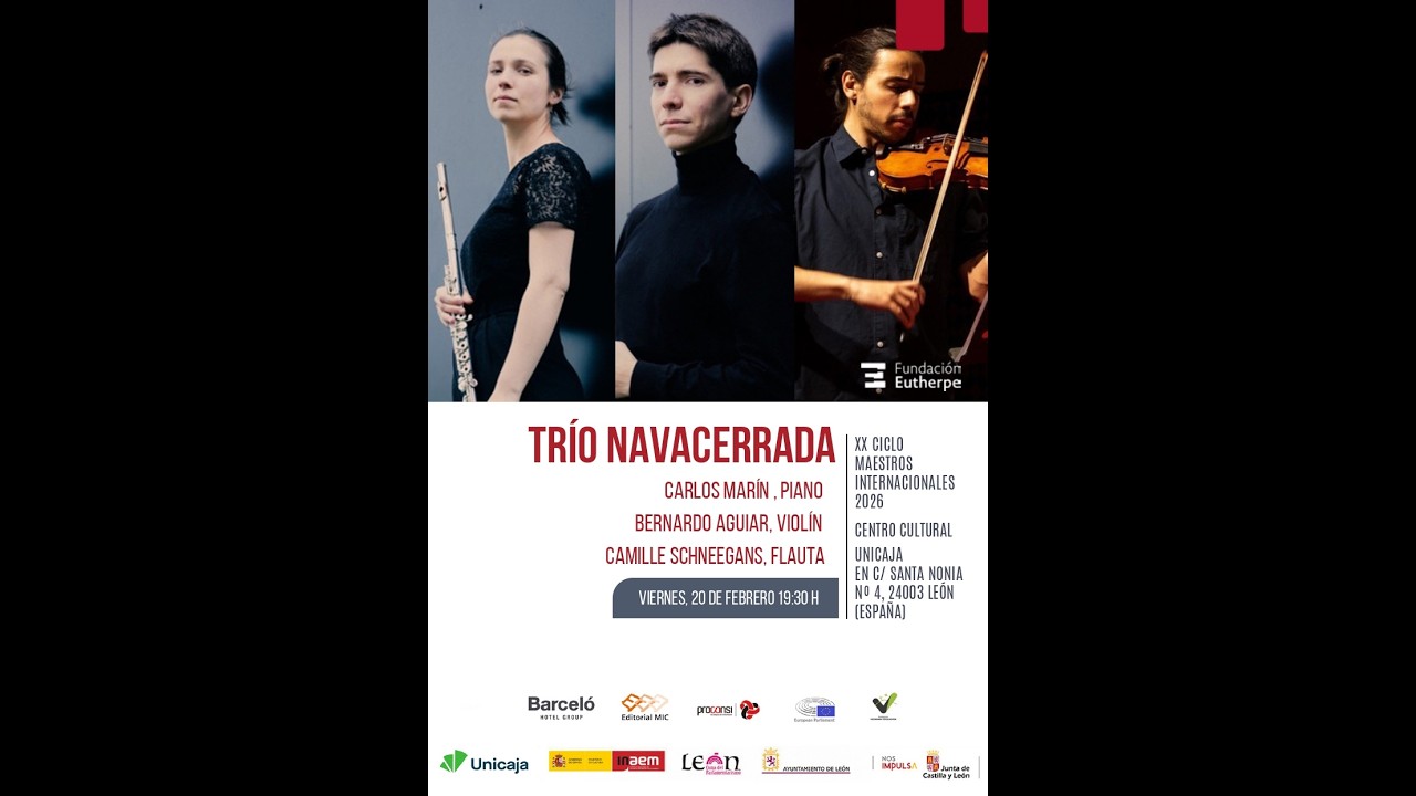 TRIO NAVACERRADA XX CICLO MAESTROS INTERNACIONALES 20/02/26 #fauré #piazzolla #granados #defalla