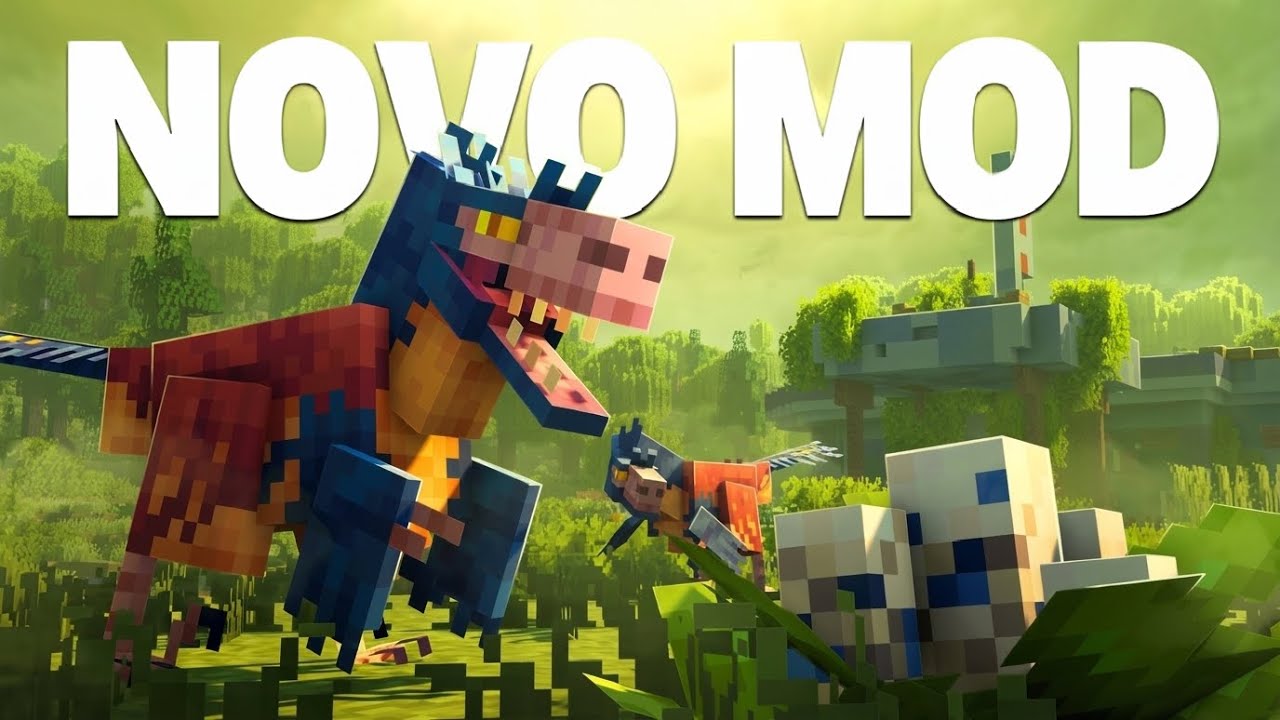 Adicionei DINOSSAUROS PRÉ-HISTÓRICO no Minecraft