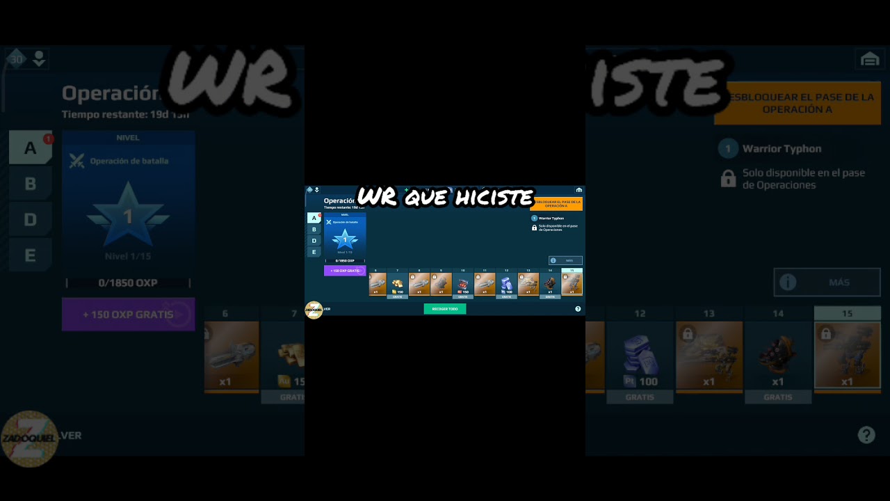 War Robots: Warrior Typhon Champion/15% durabilidad 😱😱😱