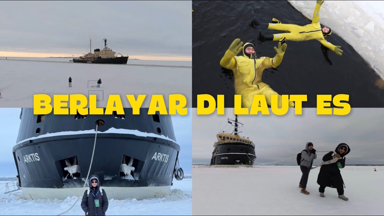 DAY 5 Finland 🇫🇮 | Ice floating di perairan kutub utara 🚢🧊