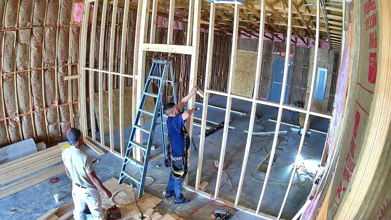 Time-lapse of framing out the salon 🥰