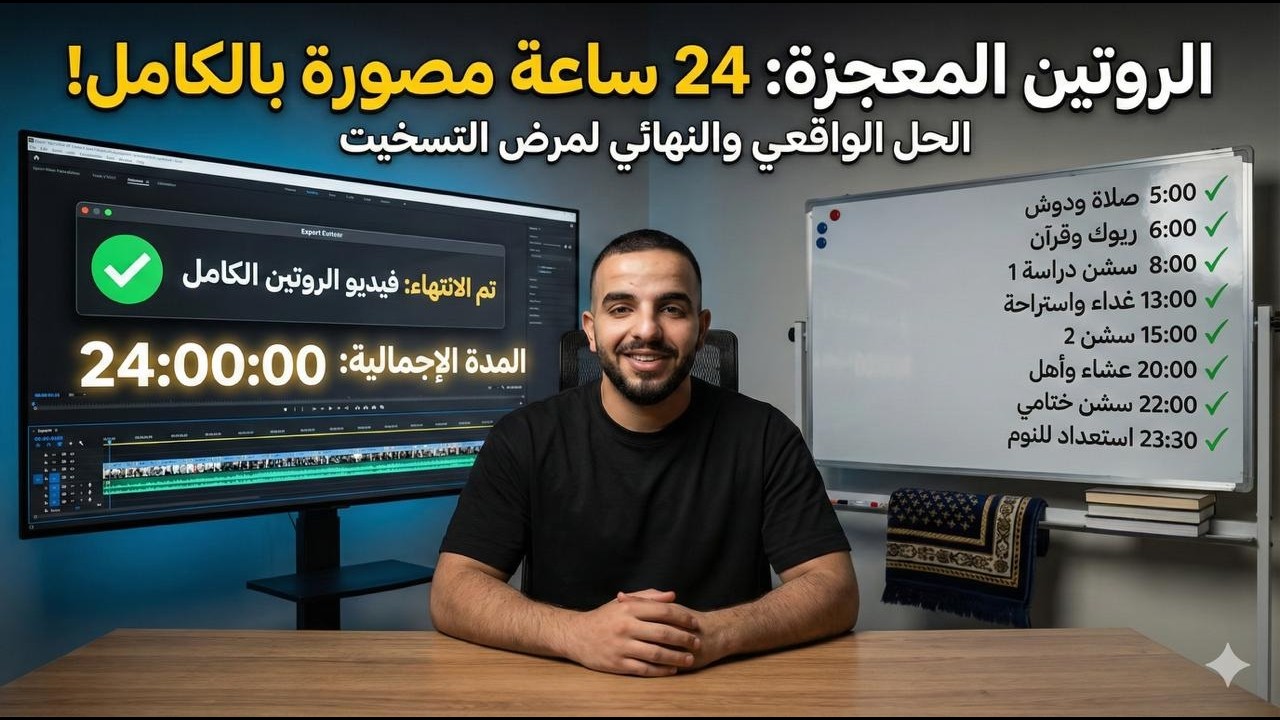 تحدي ال ٢٤ ساعة إنجاز حقيقي روتين المعجزة للي يريد يغير حياته الدراسية هسة || الجزء الثاني