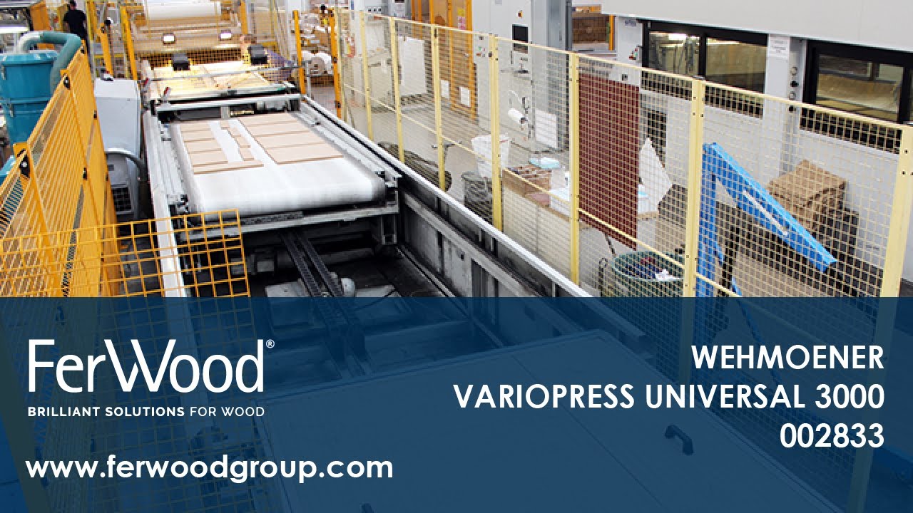 Восстановленный/-ая Линия Прессования - WEHMOENER VARIOPRESS UNIVERSAL 3000 - Ferwoodgroup