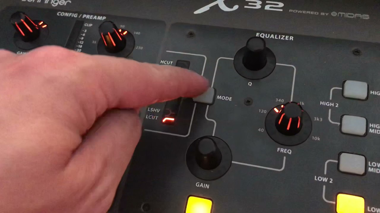 How to Operate and use EQ on the X32