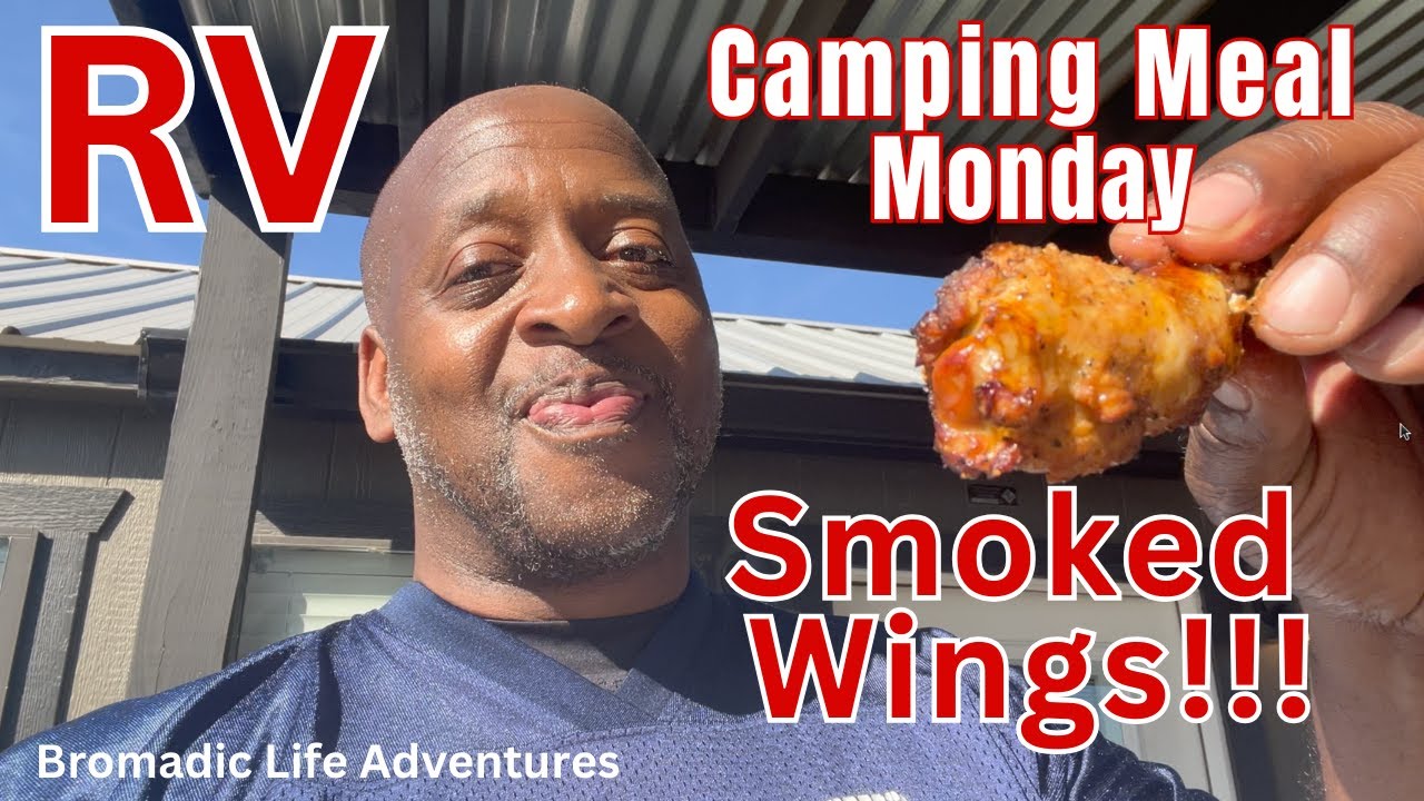 RV Camping Meal Monday - Smoked Wings on my Ninja Woodfire Pro Connect Grill