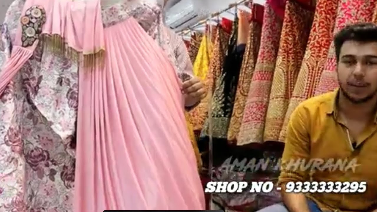 Unique and Different collection in Lehengas Pinkish shades with silver work | Chandni Chowk Delhi