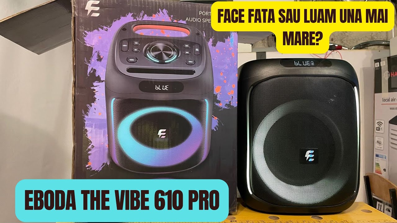 E-Boda Vibe 610Pro - Boxa portabila, 25W, True Wireless Stereo, Bluetooth