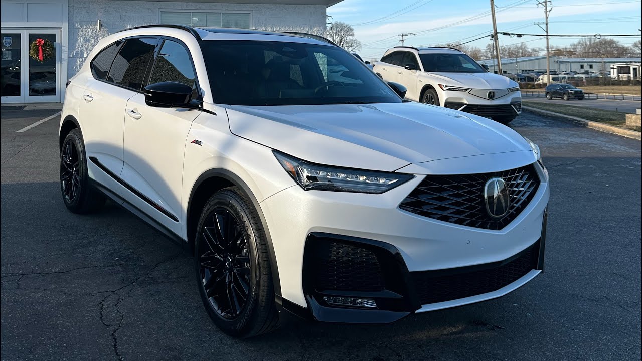 2026 Acura MDX Aspec Advanced SH AWD (white in ebony) #arkoforacura 