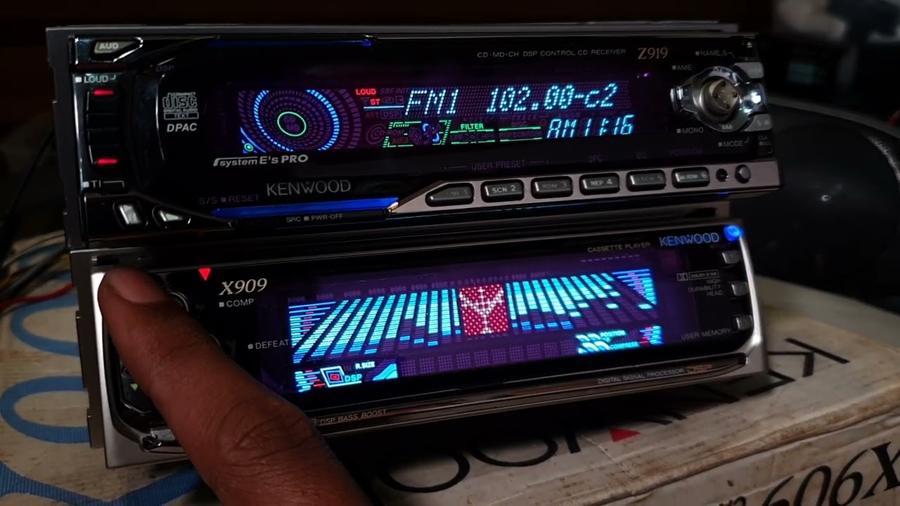 Kenwood Z919 + X909 - Change the Z919 face plate with the JDM version