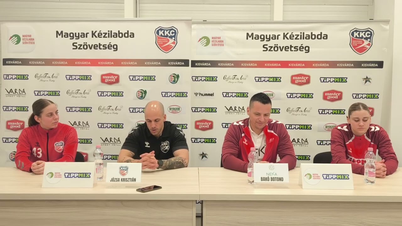 Kisvárda Master Good SE - NEKA mérkőzés utáni sajtótájékoztató