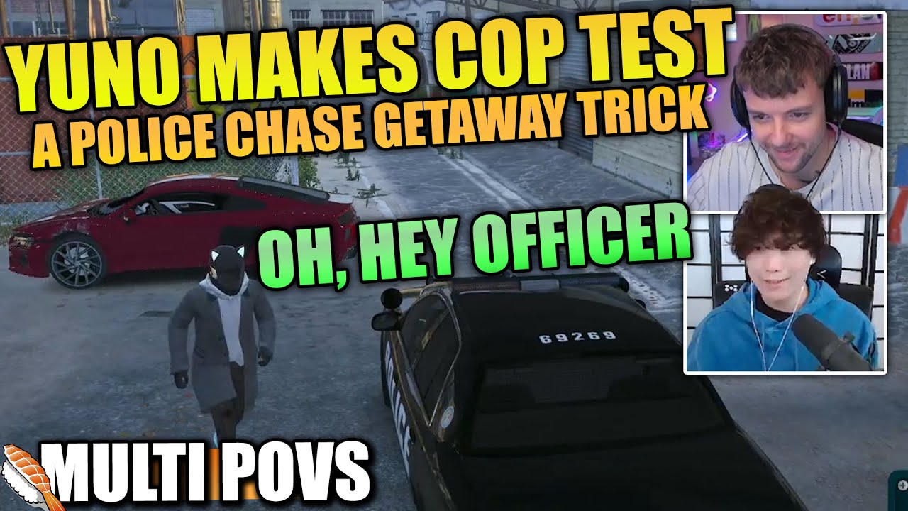 Yuno gets tailed by a Cop—Yuno makes Cop test a Police Chase Getaway Trick🚨| GTA 4.0 NoPixel