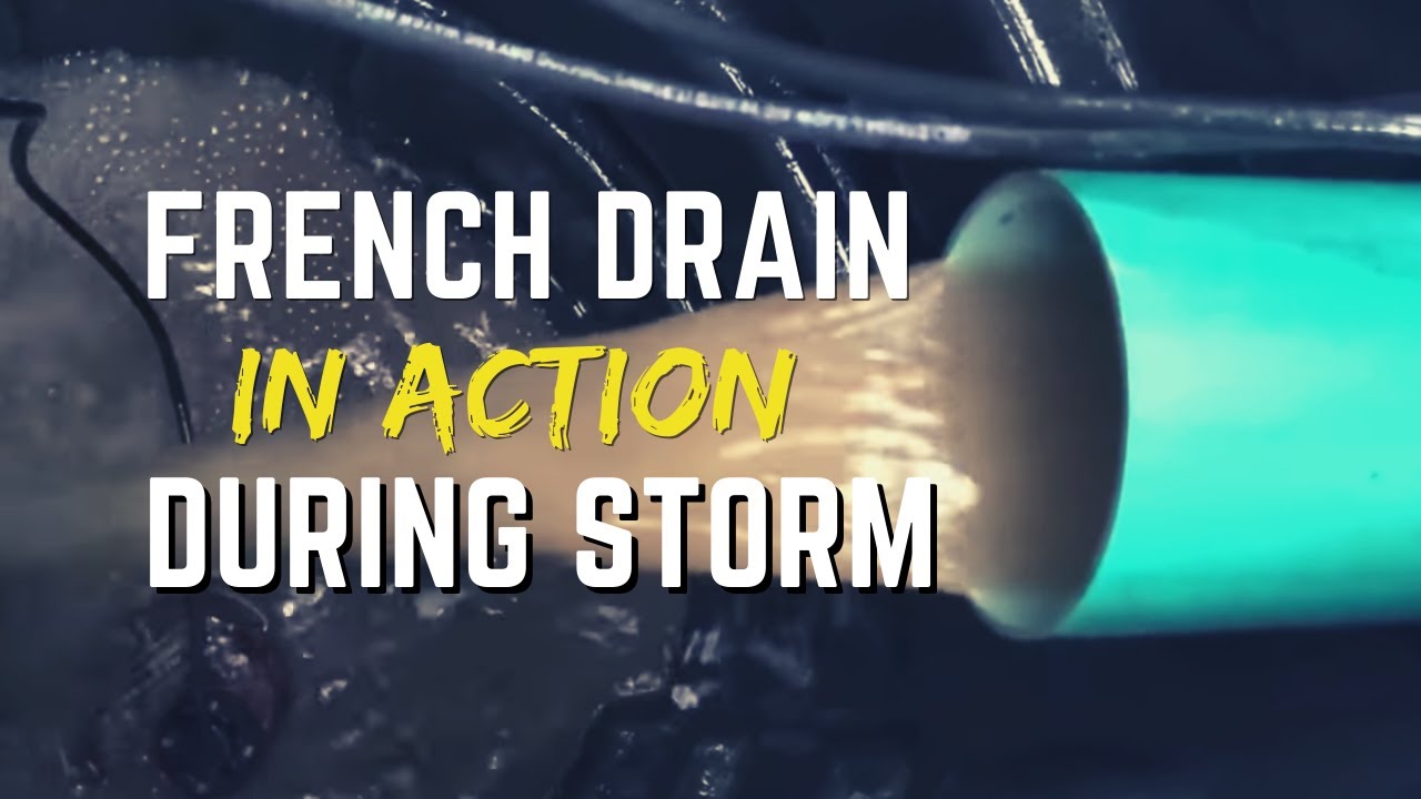 French Drain  Vs. Torrential Rain [ Drainage System During Michigan ThunderStorm ] 248-505-3065