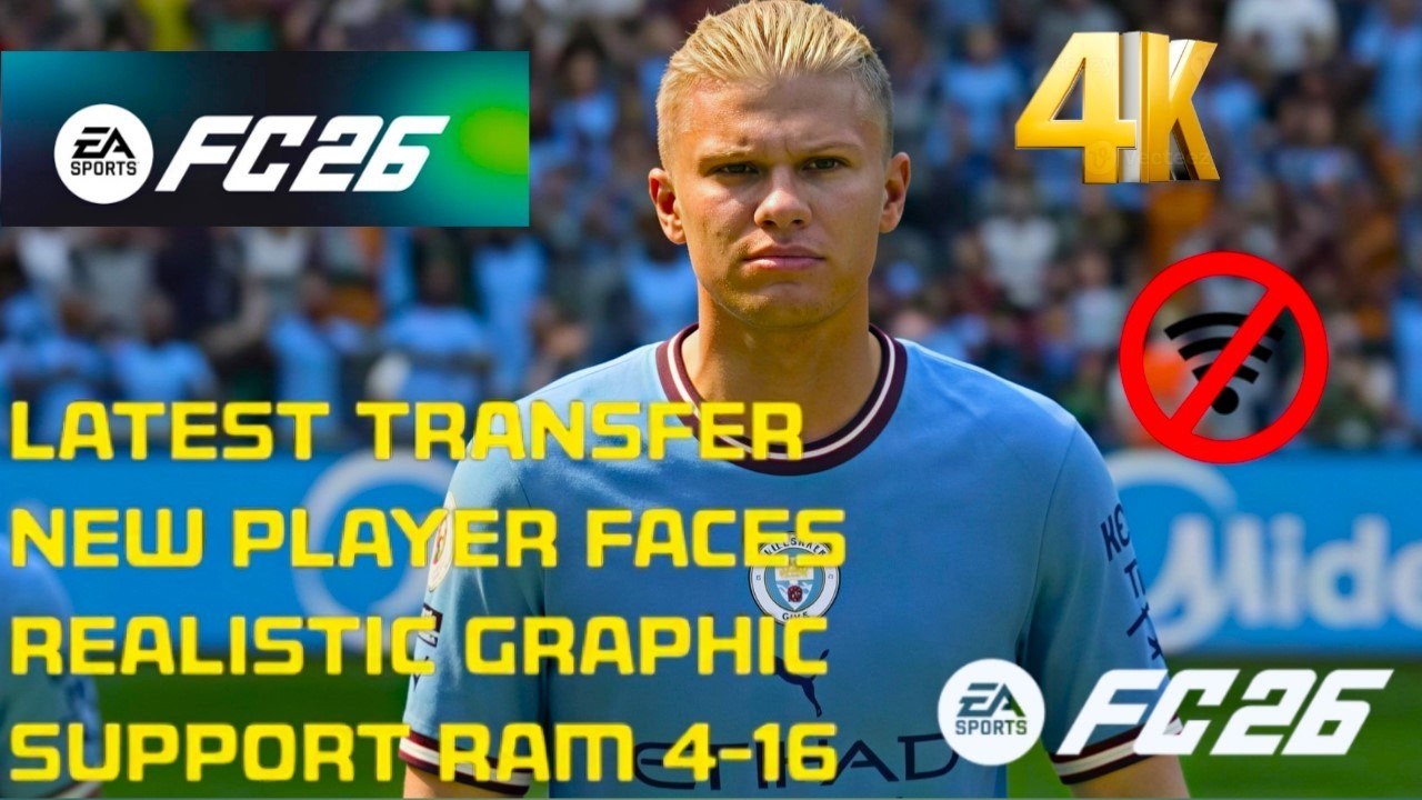 2027 UPDATE!! FIFA 16 MOBILE MOD FC 26 FULL KIT 26/27 REALISTIC FACE FULL CAREER MOD 