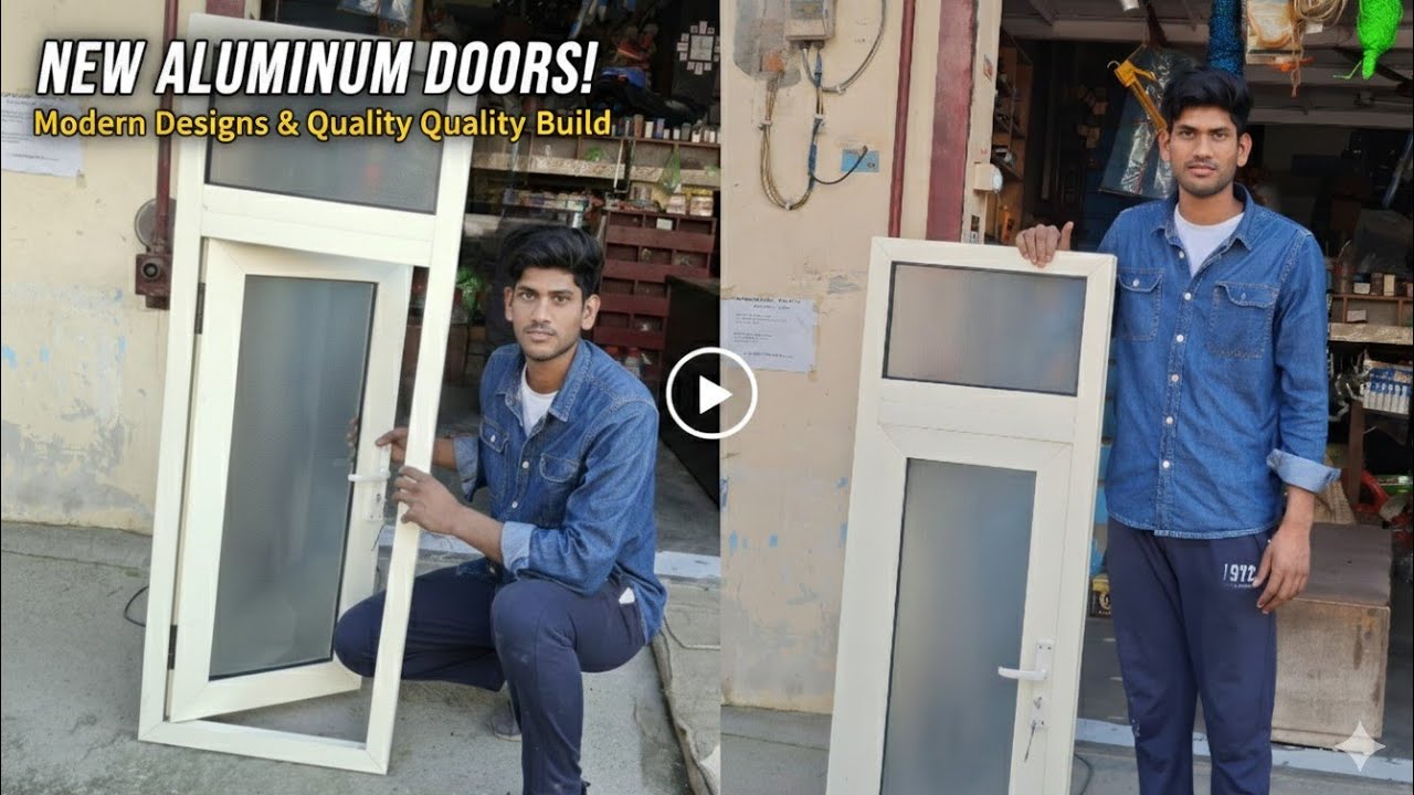 Modern Aluminum Door Design 2026 | High-Quality & Durable#aluminiumdoor #aluminiumpartition #shorts