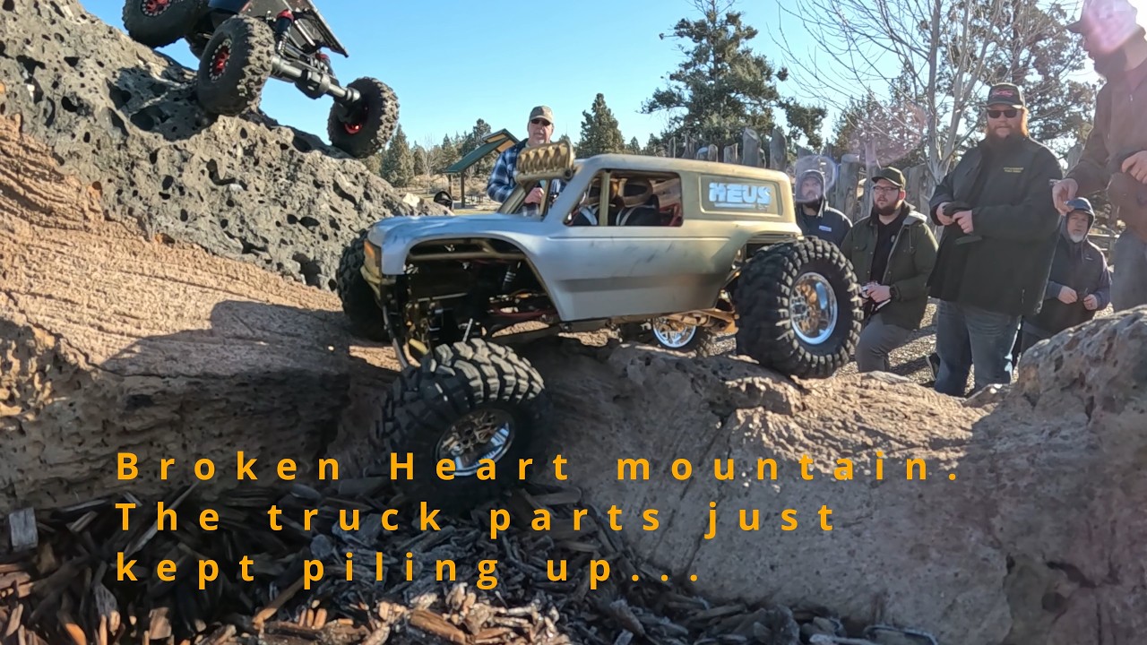 Small scale carnage Rockridge Park - Big group crawl #rc #rccrawler #offroad #centraloregon