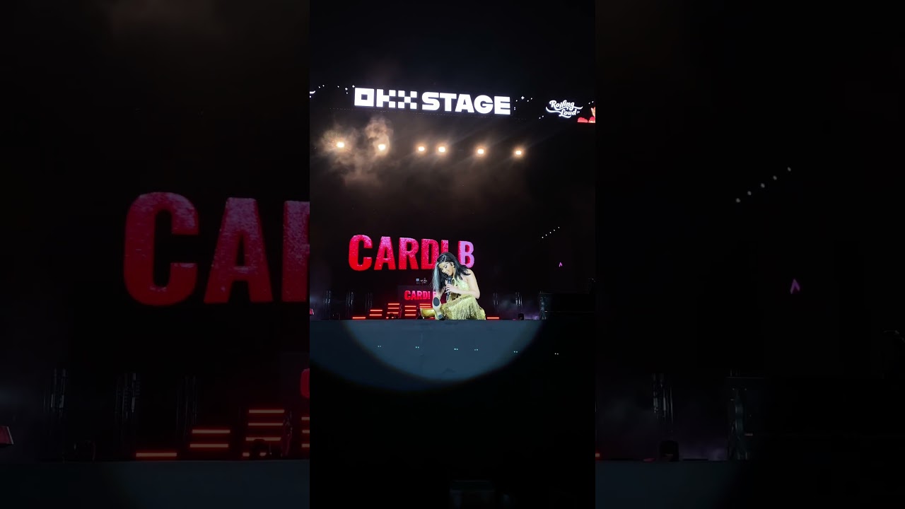 Cardi B throws shoe to the cameraman 😂 @RollingLoud Thailand &lsquo;23