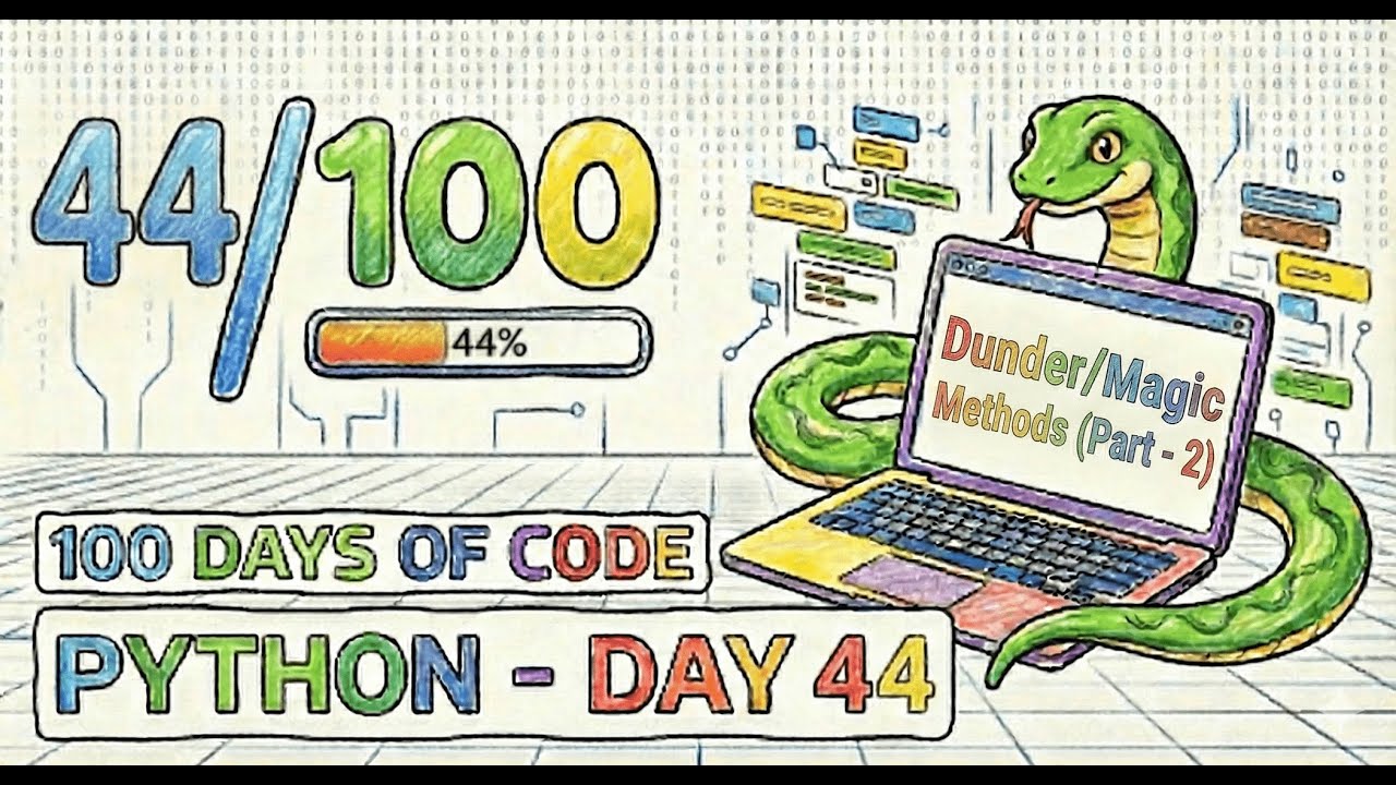 100 Days of Python – Day 44: Dunder Methods (Part 2) (eq, lt, gt)