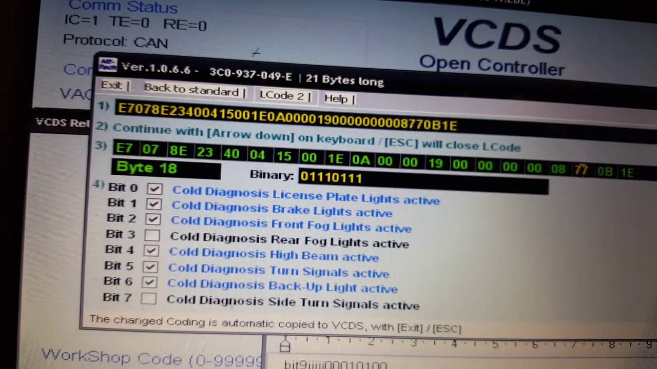 Como Codificar Calaveras Led MKV RossTech VCDS Vagcom