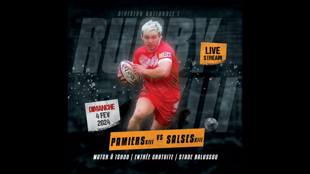 3ème journée de DN1, rugby à XIII,  Pamiers-Vernajoul XIII reçoit  Salses XIII