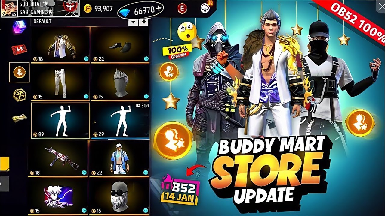 Buddy Mart Store Update 🤯 | Next Buddy Mart Update Free Fire 😍 | OB53 Buddy Mart Store Update 2026 🔥