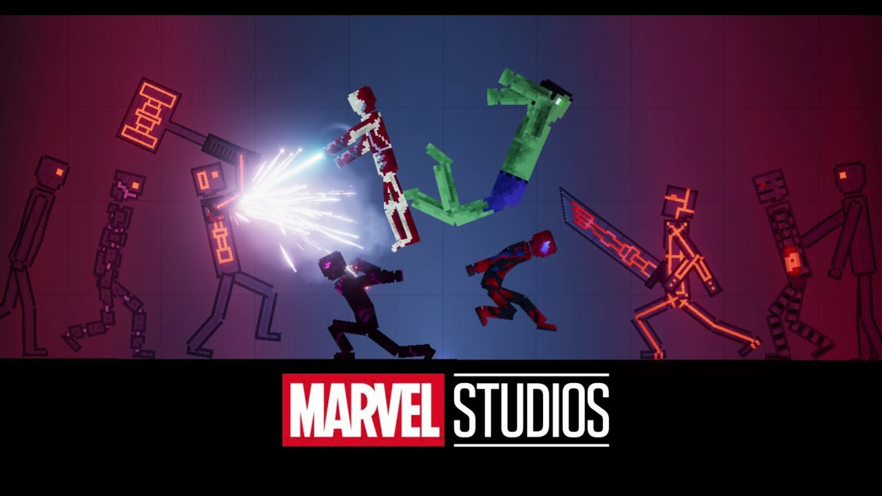 AVENGERS ARMY VS ROBOT GOD ARMY IN PEOPLE PLAYGROUND 1.22