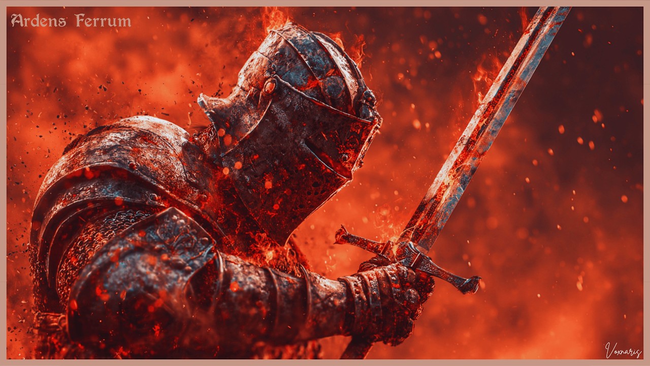 Voxnaris - Ardens Ferrum | Epic Dark Medieval Battle Cinematic Chant | Flaming Sword Knight