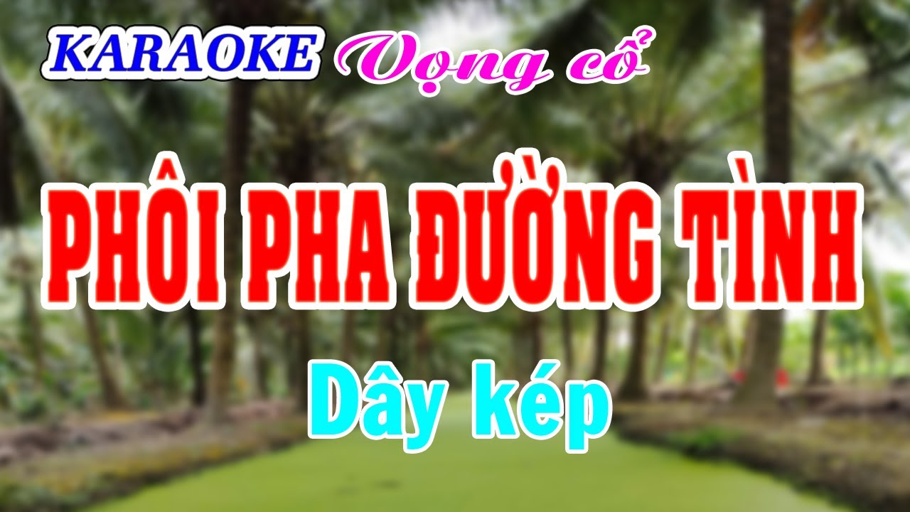 Karaoke _ Phôi Pha Đường Tình _ Dây Kép