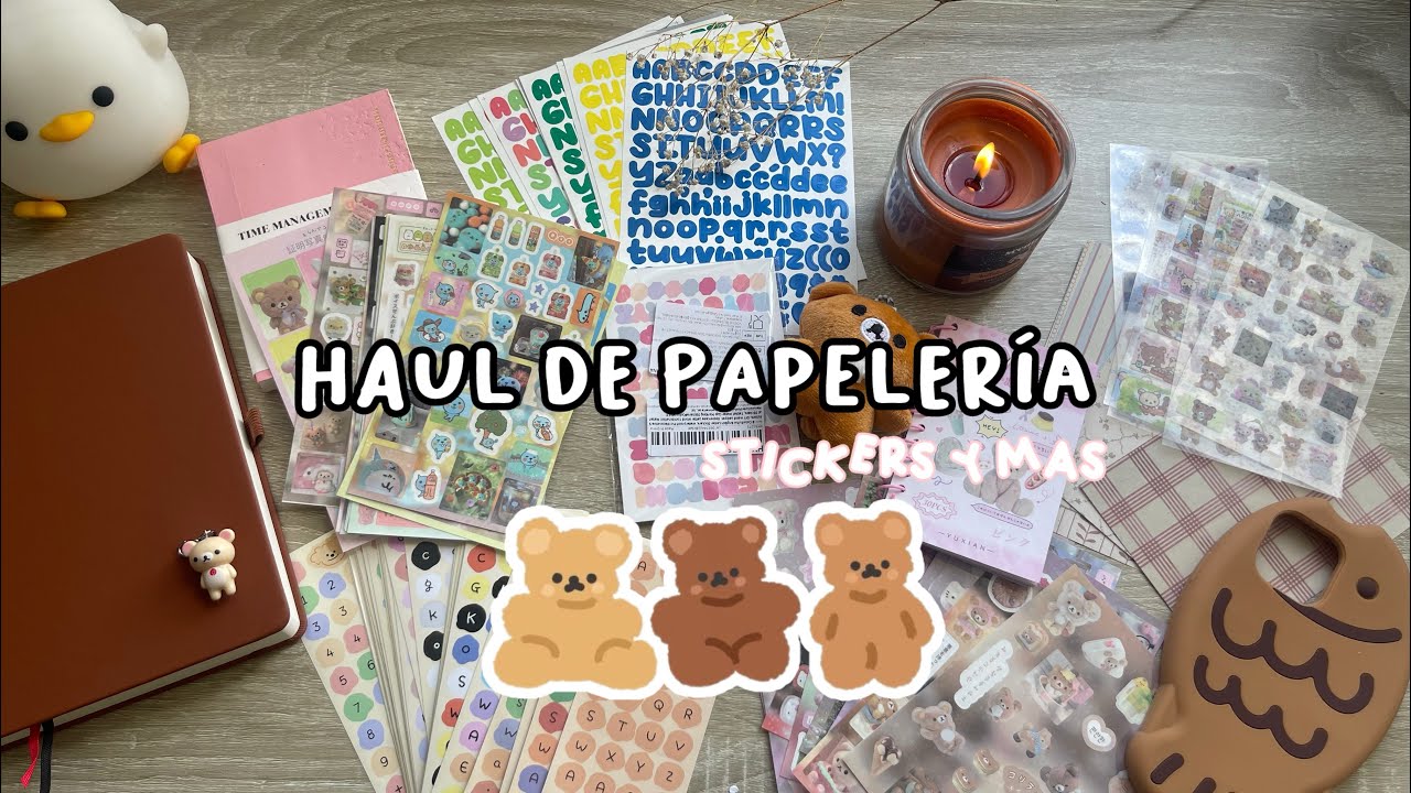 PAPELERÍA DE ALIEXPRESS POR MENOS DE $100 pesos 🙀📓|| HAUL PAPELERÍA BONITA 🥰🖍️