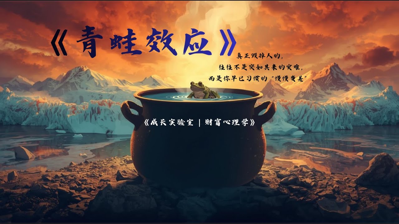 《青蛙效应——警惕渐进式危机》你是怎么被“慢慢毁掉”的, (财富心理学)