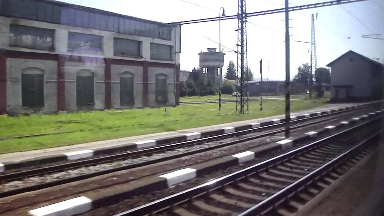 A train ride in Slovakia: Nove Mesto n. Vahom - Liptovsky Mikulas, in passenger view, part.2/2