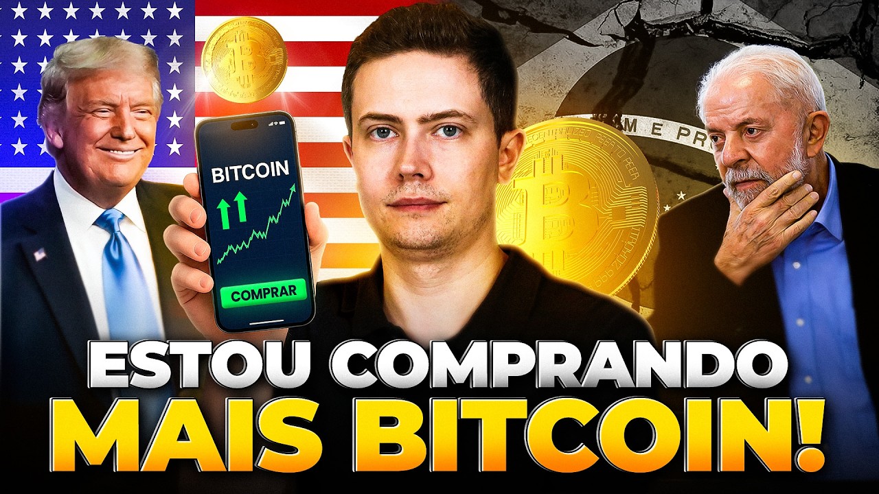🚨 RISCO BRASIL SUBIU! ESTOU COMPRANDO MAIS BITCOIN! (Aprenda a investir na prática)
