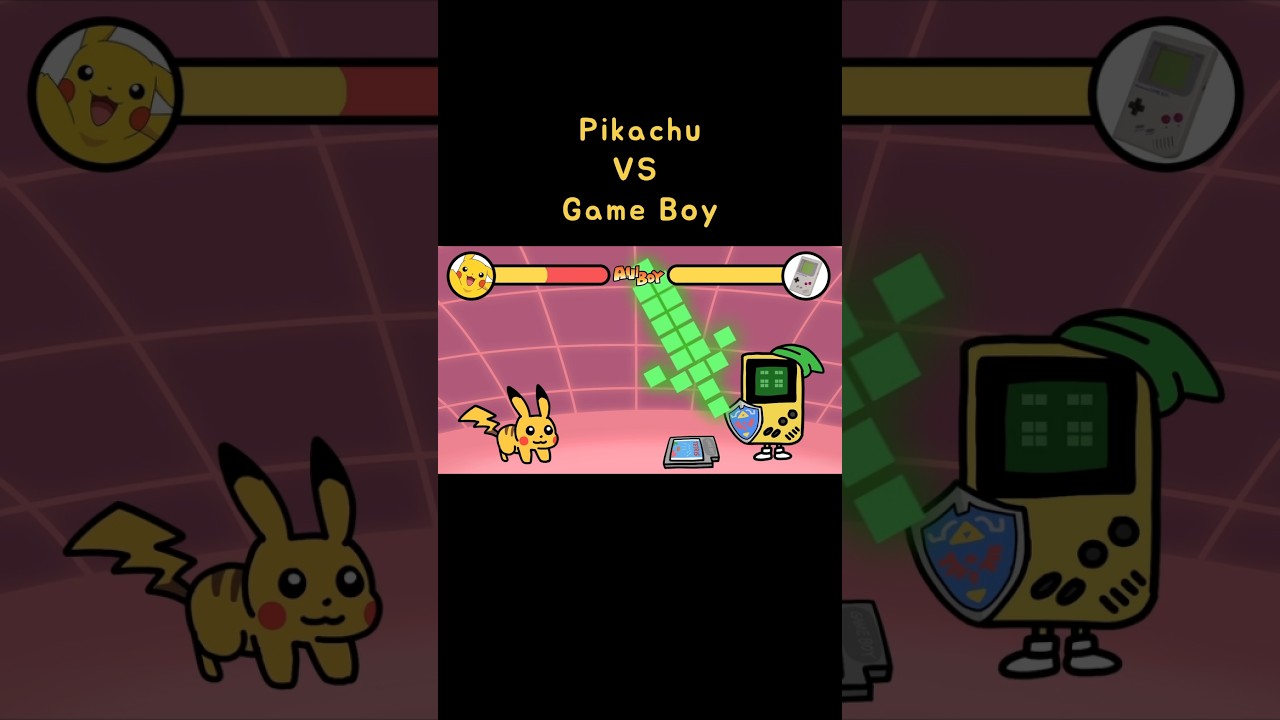 Pikachu VS Game Boy | Character Battle | Pok&eacute;mon | Game Boy | Nintendo