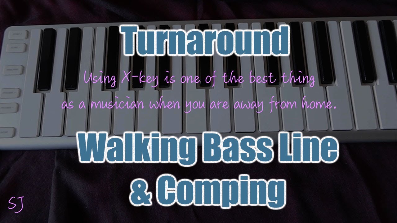 [jazz] Turnaround - walking bass and comping - I-VI-II-V-III-VI-II-V-I