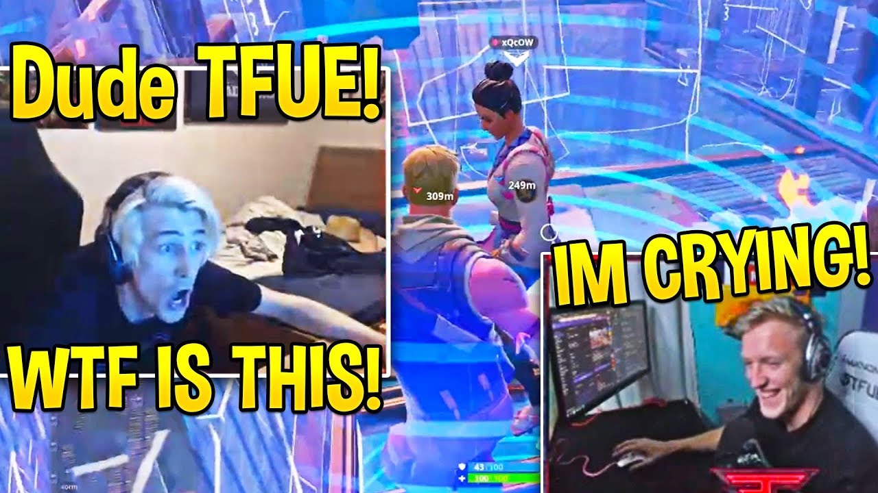 TFUE *CRIES OF LAUGHTER* getting xQc his FIRST WIN! - Fortnite Moments